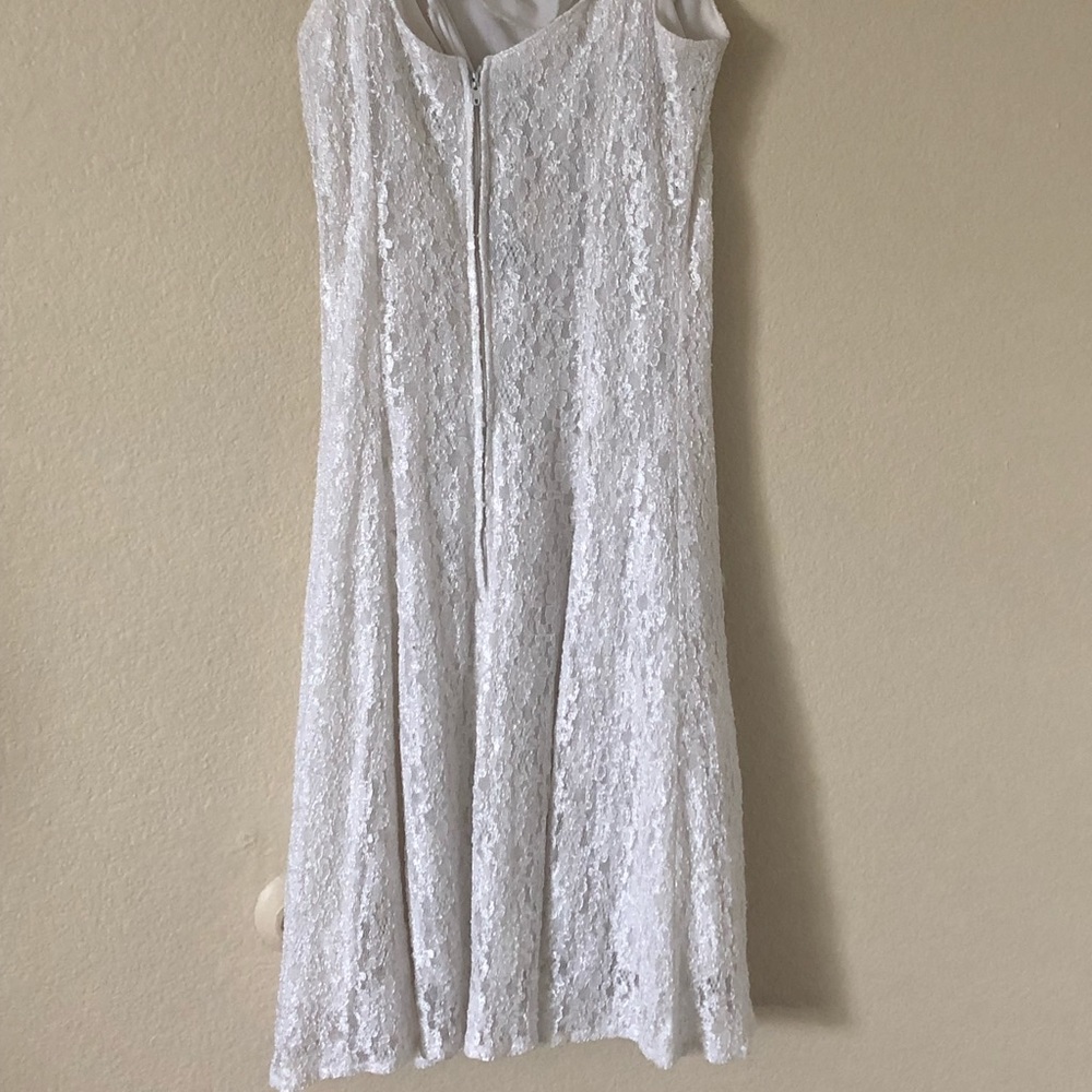 White lacy summer dress